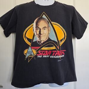 Licensed '91 Star Trek The Next Generation Captain Jean-Loc Picard Graphic Tee